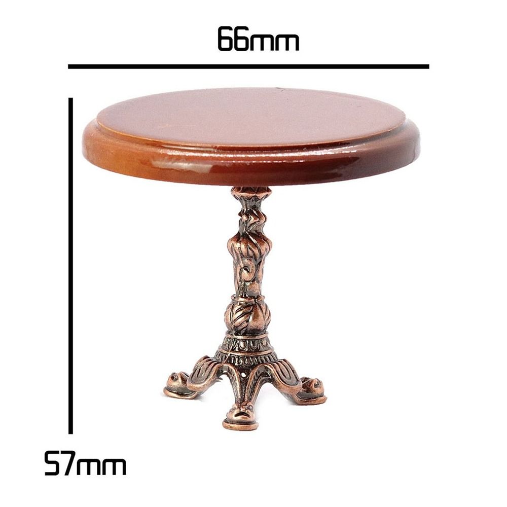 Mini 1:12 Poppenhuis Meubels DIY Micro leven Retro Miniatuur Bureau Eenvoudige Meubeldecoraties Poppenhuis Accessoires