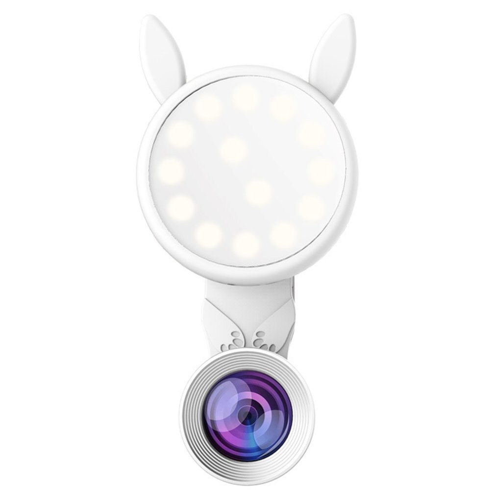 WQ-04 Portable USB Self-timer Flash Camera Clip-on Phone Self-timer Lamp Video Lights LED Night Photo Beauty Fill Light