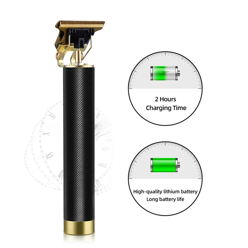 CkeyiN T Blade Hair Trimmer Strong Power Electric Hair Clipper Low Noise Undercut Hair Carving Haircut Tool Razor