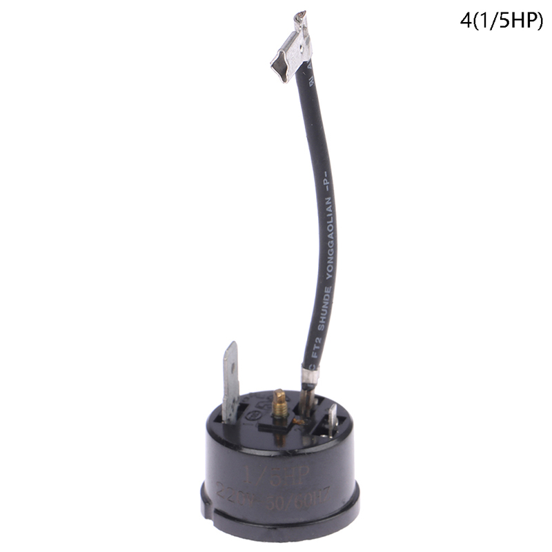 Protector Térmico de sobrecarga de compresor de refrigerador, pieza de repuesto de congelador, relé de arranque PTC, 1/2, 1/3, 1/4, 1/5, 1/6HP: Plata