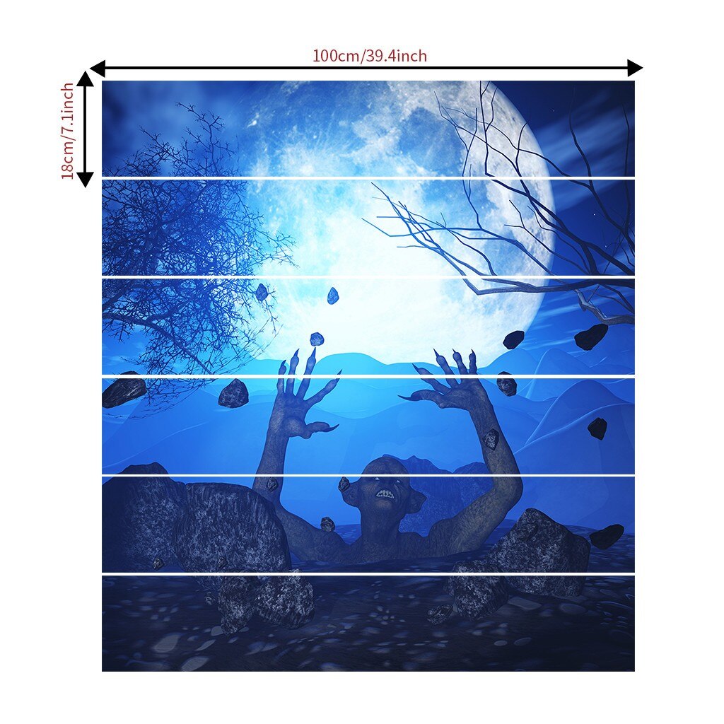 Halloween Trap Decoratie Trap Riser Floor Sticker Diy Muur Trappen Decal Versiering Kan Verwijderen Muurstickers Kamer Decal