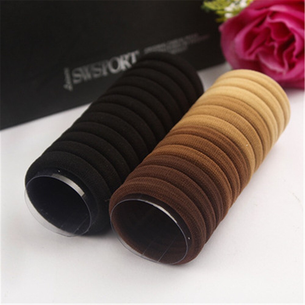 Lote de 24 unidades de coleteros de 4cm para niña, coleteros de colores del Arcoíris para niña, gomas de pelo elásticas, anillos de cuerda para niña, accesorios para el cabello: 4