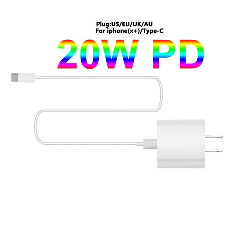 20W Dual USB PD Charger Quick Charge 3.0 Type C Fast Charging For iPhone 12/11/Pro Max for Samsung QC3.0 Charger Adapter