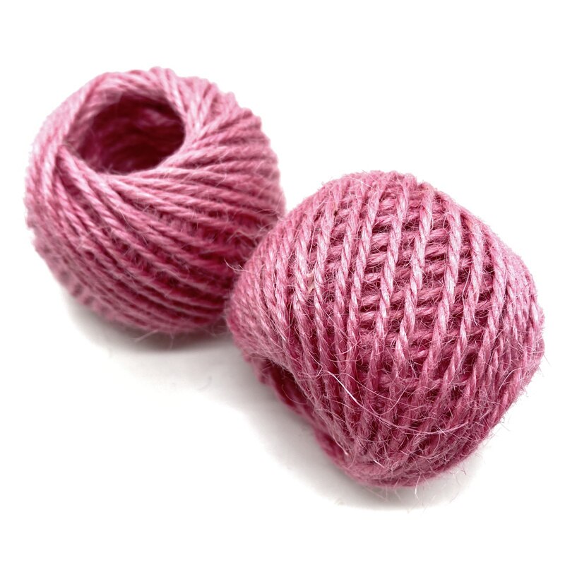 25Meter/roll Natural Hessian Burlap Jute Twine Rope for Wedding Party Decor Ribbon for DIY Party Craft Decorations: 10