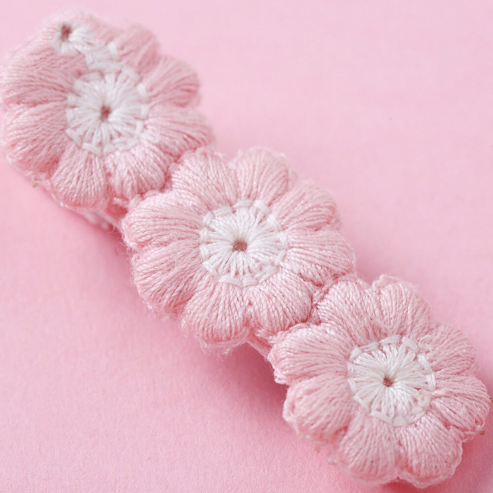 Cute Fabric Children's Hair Accessories Solid Color Wool Sunflower Hairpin Girls Word Clip Ponytail Clip Side Clip