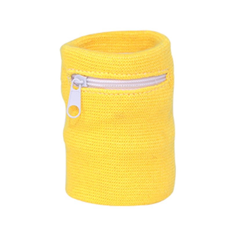 Handled plånbok påse band dragkedja löpning resor gym cykling säker sportväska: Gul