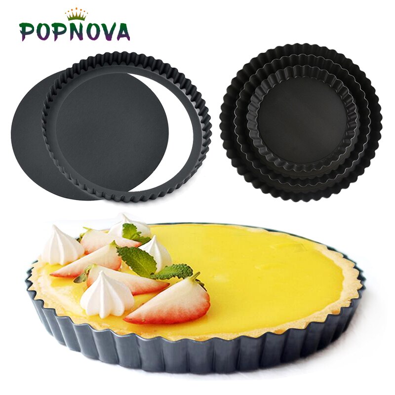 Removable Bottom Tart Quiche Flan Pan Molds Nonstick Pie Pizza Mousse Cake Dessert Baking Pastry Mold Diy Kitchen Tools Bakeware