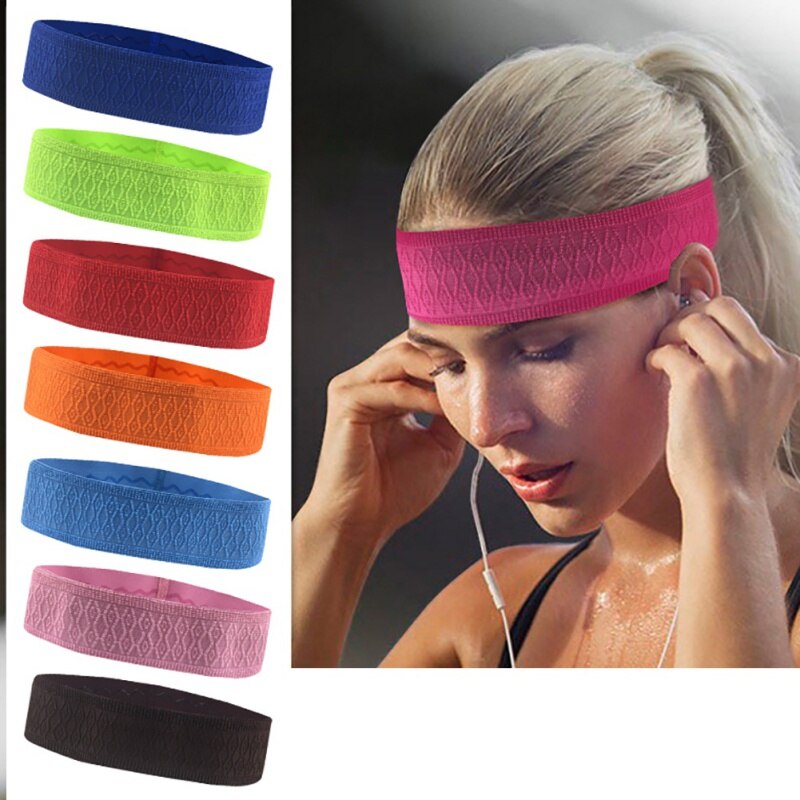 vrouwen Brede Sport Yoga Hoofdband Stretch Haarband Elastische Haarband Tulband Vrouwen Zweetband Sport Haarband