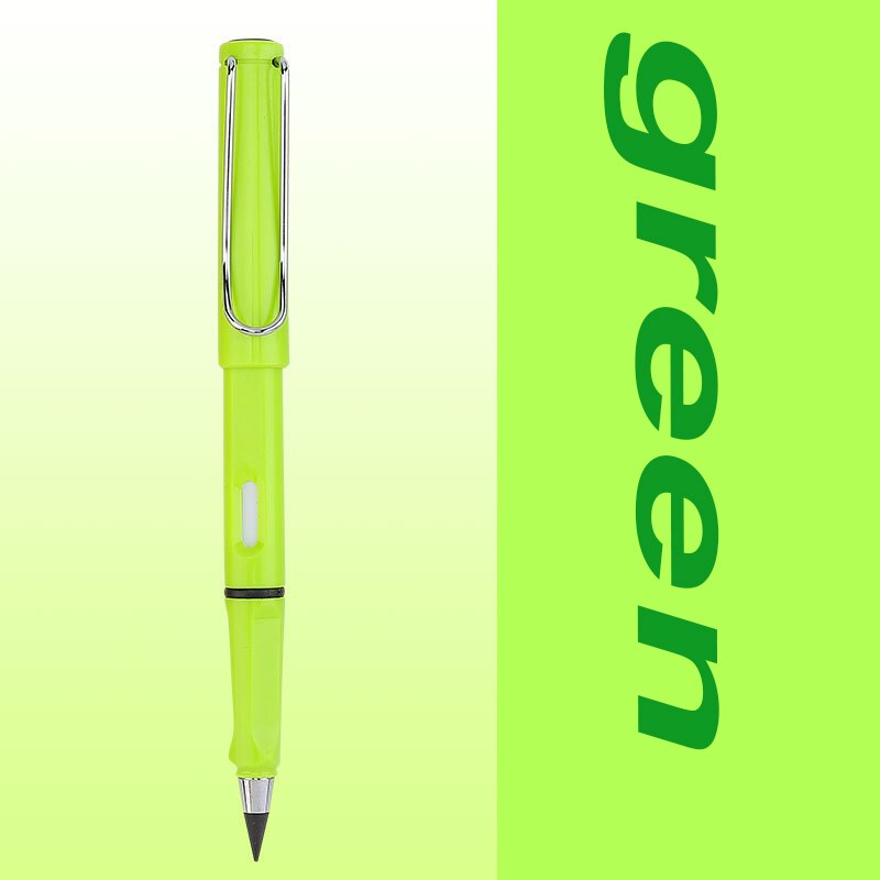 1 pces preto tecnologia sem moagem sem tinta estudantes usam lápis permanentes não pode terminar a escrita e não é fácil de quebrar: green