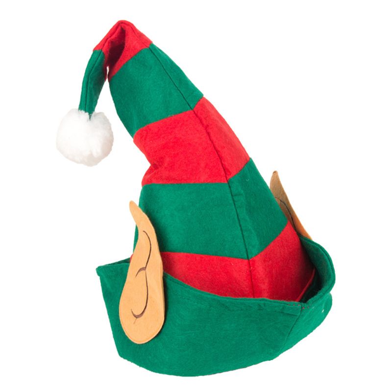 Adulte enfants noël fée elfe chapeau Non-tissé tissu doux casquette Cosplay Costume drôle fête Photo accessoires Q0KD