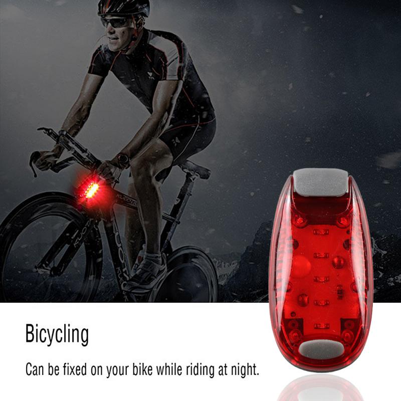 Fiets Licht Fiets Staart Achter Veiligheidswaarschuwing Licht 5 Led Fiets Licht Voor Outdoor Camping Rugzak Helm Running Fiets Accessoires