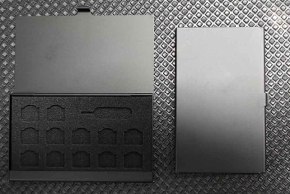 12-Slots-NANO+1-Slot-Card-Pin Aluminum Portable SIM Micro Pin SIM Card Nano Memory Card Storage Box Case Protector Holder