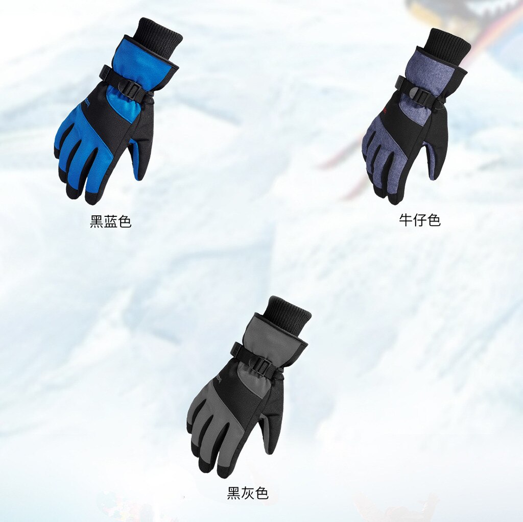 . hommes gants de Ski polaire Snowboard gants motoneige moto équitation hiver gants coupe-vent imperméable unisexe neige gant