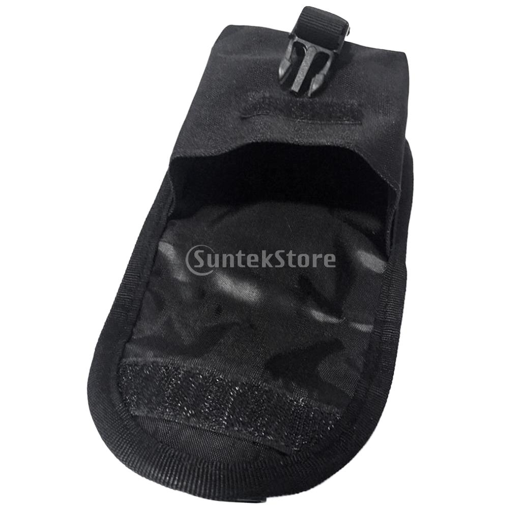 2 Stuks Reserve Zwart 600D Nylon Duiken Gewicht Riem Zakken Met Snelsluiting-14X12Cm