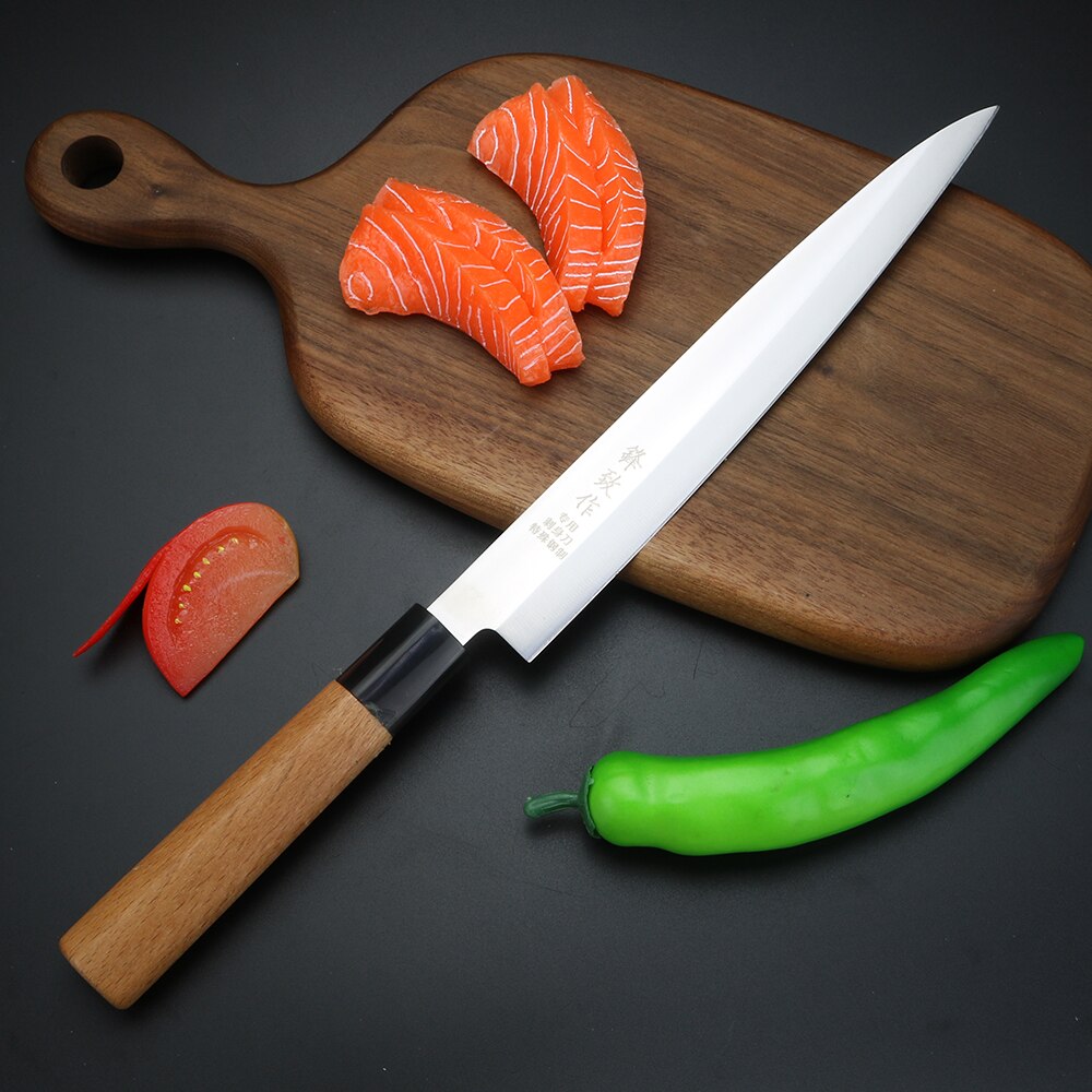 XUANFEN Edelstahl Japanischen Lachs Schneiden Messer Sashimi Küche Sushi Messer Sashimi Spezielle Messer einstellen