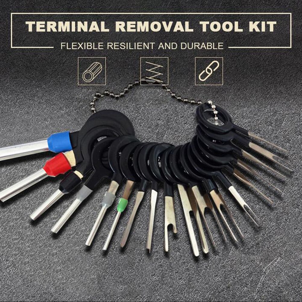 Terminal Ejector Kit Naald Oprolmechanisme Auto Terminals Verwijdering Key Tool Set Terminal Connector Removal Tool Kit