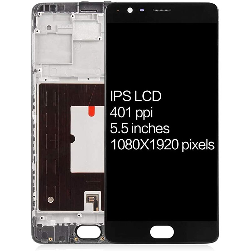 NEUE 100% Original AMOLED OEM Für Oneplus 3 LCD Anzeige Touchscreen Mit Rahmen Montage Für eins Plus 3T a3003 LCD Bildschirm Anzeige