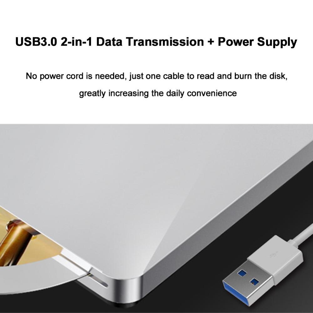 USB3.0 mobile optical drive dvd recorder external notebook desktop windows 7/8 laptop optical drive external portable dvd burner