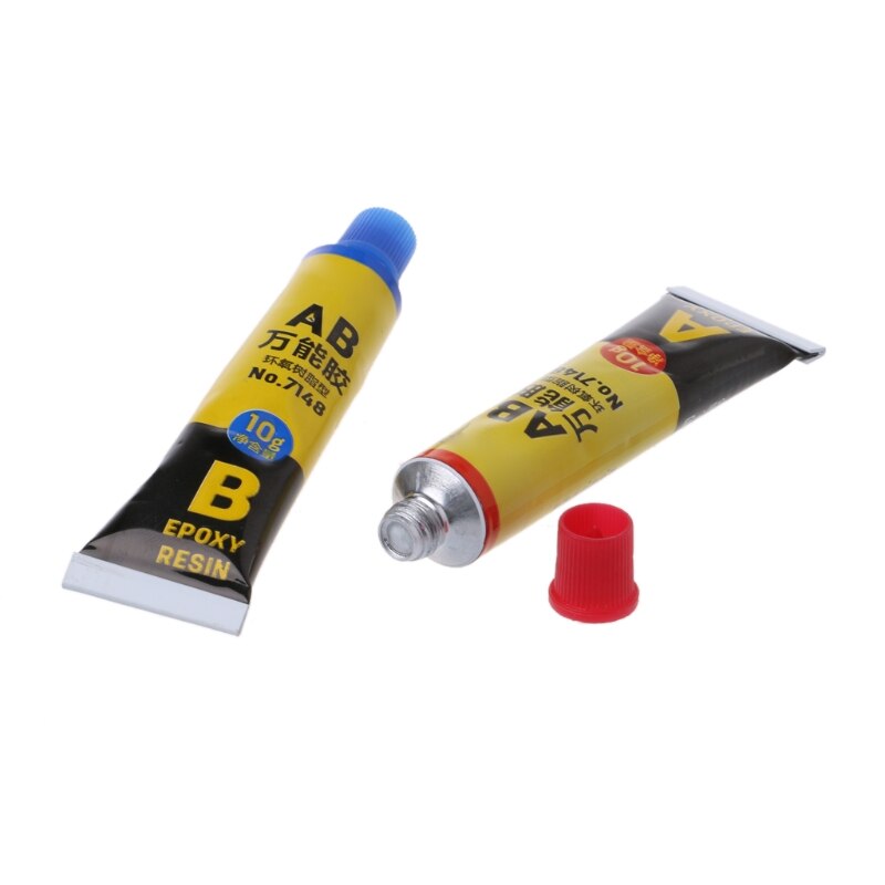Colle AB résine époxy | 2 pièces, colle AB Super colle pour verre, métal céramique