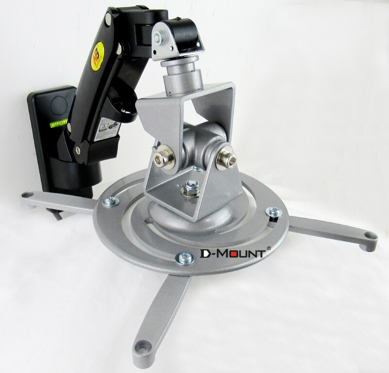 DL-F120PR3 universal projector wall mount stand gas spring 1-6kg with projector hook tray 3 holes 4 holes