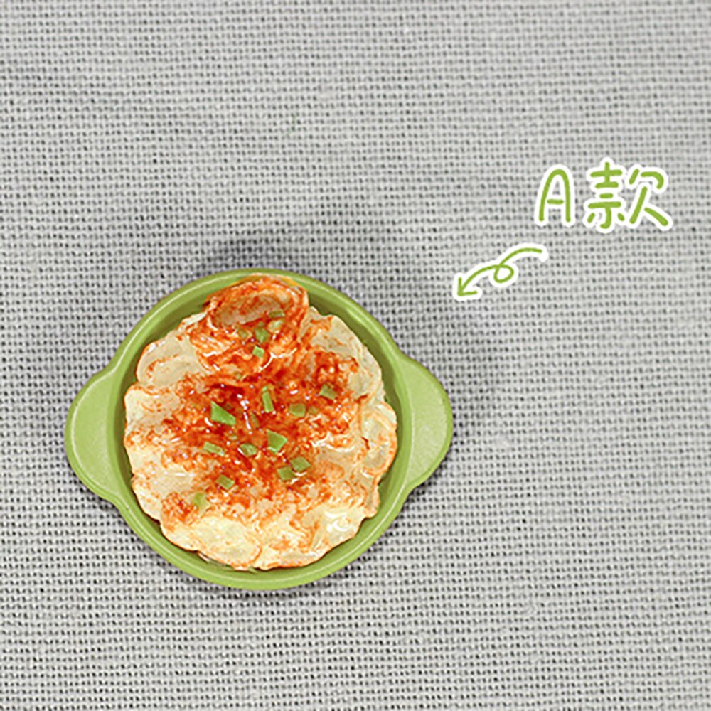 1pcs 1/12 Dollhouse Miniature Accessories Mini Scallion Noodles With Meat Sauce Food Model Simulation Toys for Doll House Decor: A