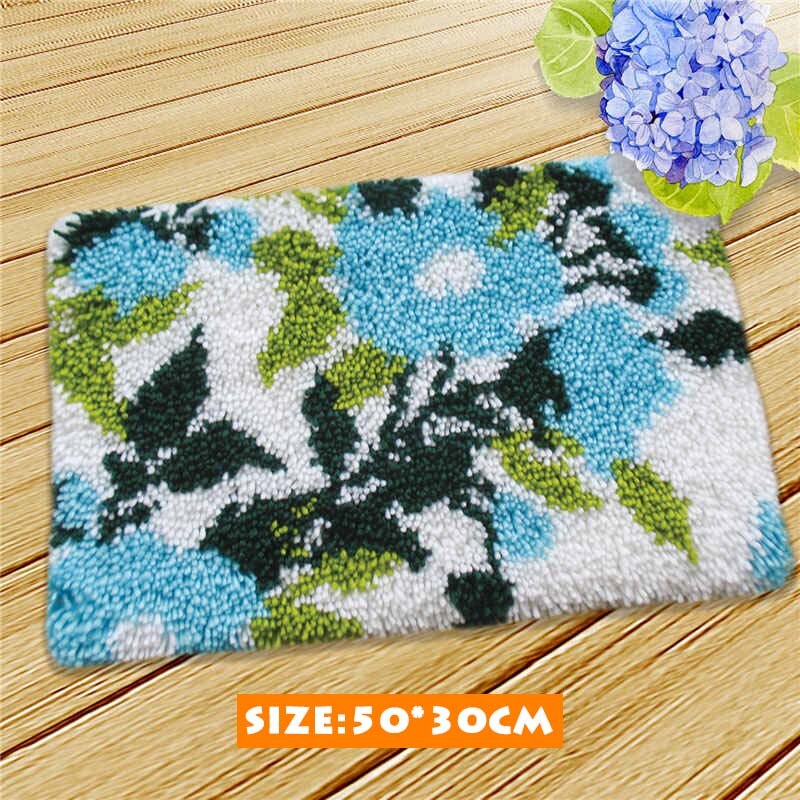 Bricolage animaux loup loquet Crochet Kit tapis faisant de l'artisanat pour les débutants avec des aiguilles à Crochet professionnelles: AZD084