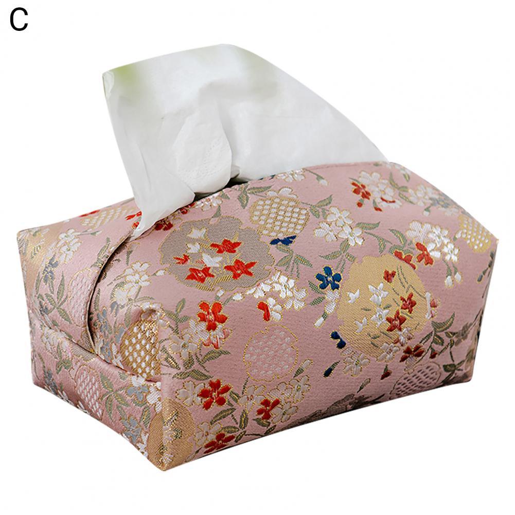 Tissue Pouch Eco-friendly Lightweight Tissue Holder Tissue Case Towel Napkin Papers Bag for Living Room Tissue Case:  C
