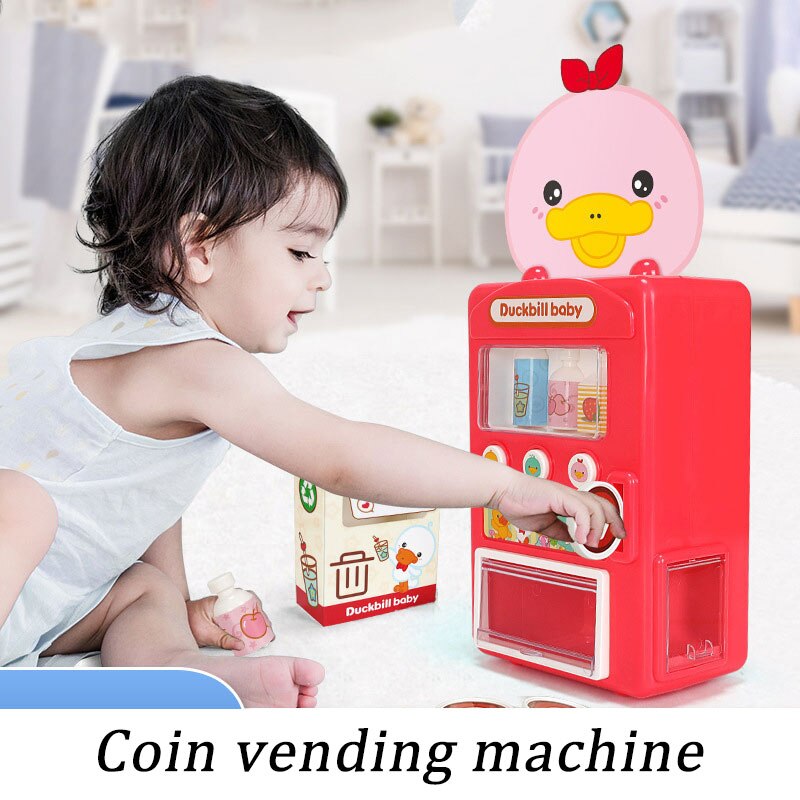 Speelgoed Vogelbekdier Automaat Kinderen Speelhuis Puzzel Muntautomaten Drankautomaat Jongen Meisjes Speelgoed