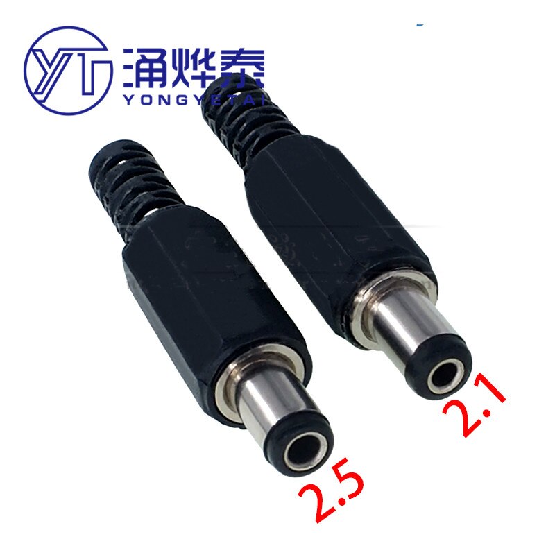 YYT – fiche mâle 5.5x2.1, 5.5x2.5, 5.5x2.1mm, 10 pièces, DIY
