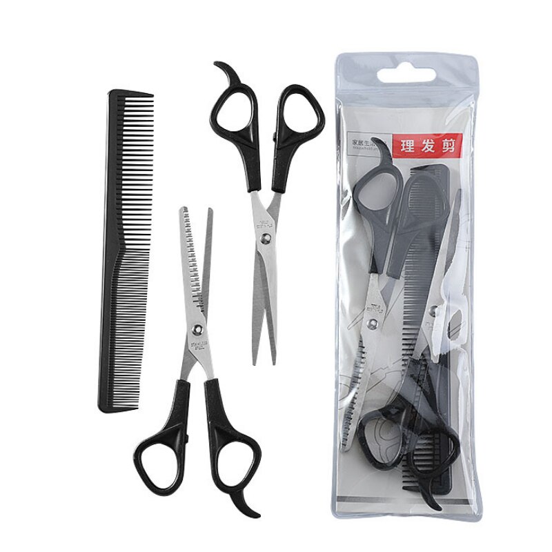Children's haircut haircut scissors set hairdressing scissors thinning tooth shear flat shear tool pet shearing three-piece