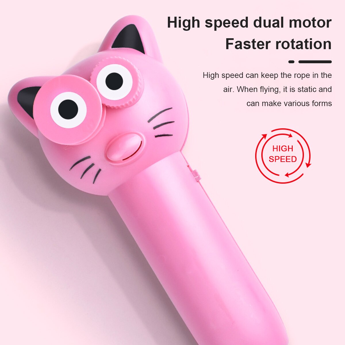 Zipstring Rope Launcher elica corda Cat String Controller festa creativa divertente giocattolo elettrico Fidget giocattoli regali di natale