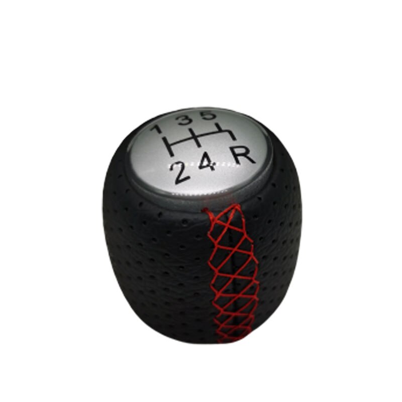 thumbnail image 2 of 6 Speed Red Stitch PU Leather Gear Shift Knob For Alfa Romeo 159 Brera Spider (46mm) 2 of 3