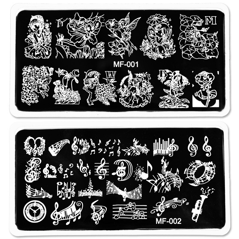 Plaque d&#39;estampage pour ongles, 1 pièce, fleurs de Rose/Scorpion, surimpression, modèle d&#39;image de Nail Art, pochoir, modèle d&#39;image, Nail Art