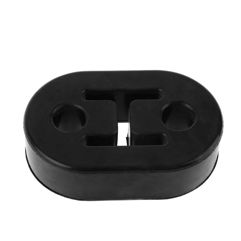 2x Heavy Duty Exhaust Hanger Bushing Support 2 Holes Bracket Rubber Mount