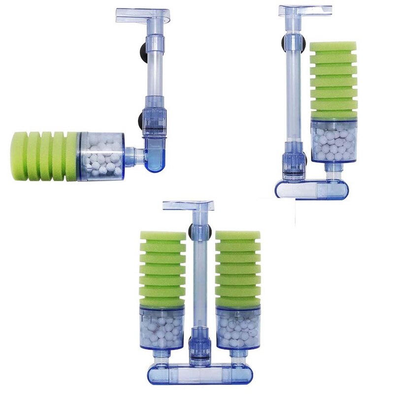 Aquariumfilter, ultra stil aquarium biochemisch sponsfilter aquarium luchtpomp betta fry aquarium aquarium waterval dubbel