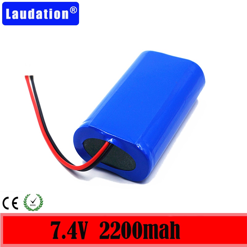 7.4V/8.4V Lithium Batterijen 2200 Mah 7.4 Volt 18650 Li-Ion Hoge Ontlading Batterij Voor Riem Lader/Luidsprekers/Robot/ Tools Lofzang