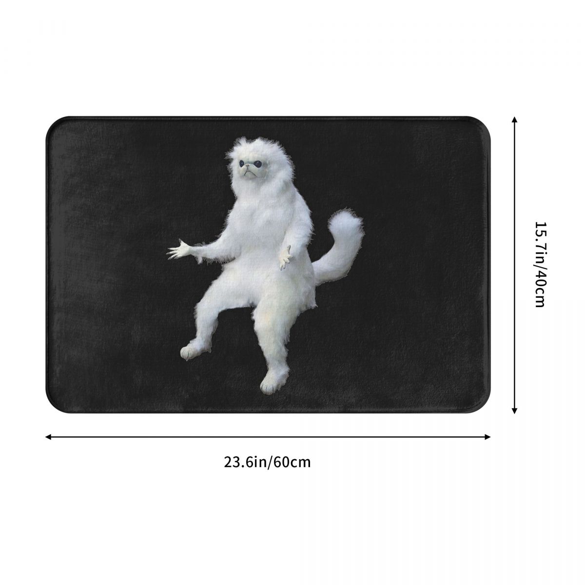 Persian Cat Room Guardian Meme Classic Bath Door Mat Rug Carpet Decor Entrance Living Room Home Kitchen Bedroom Removal Balcony