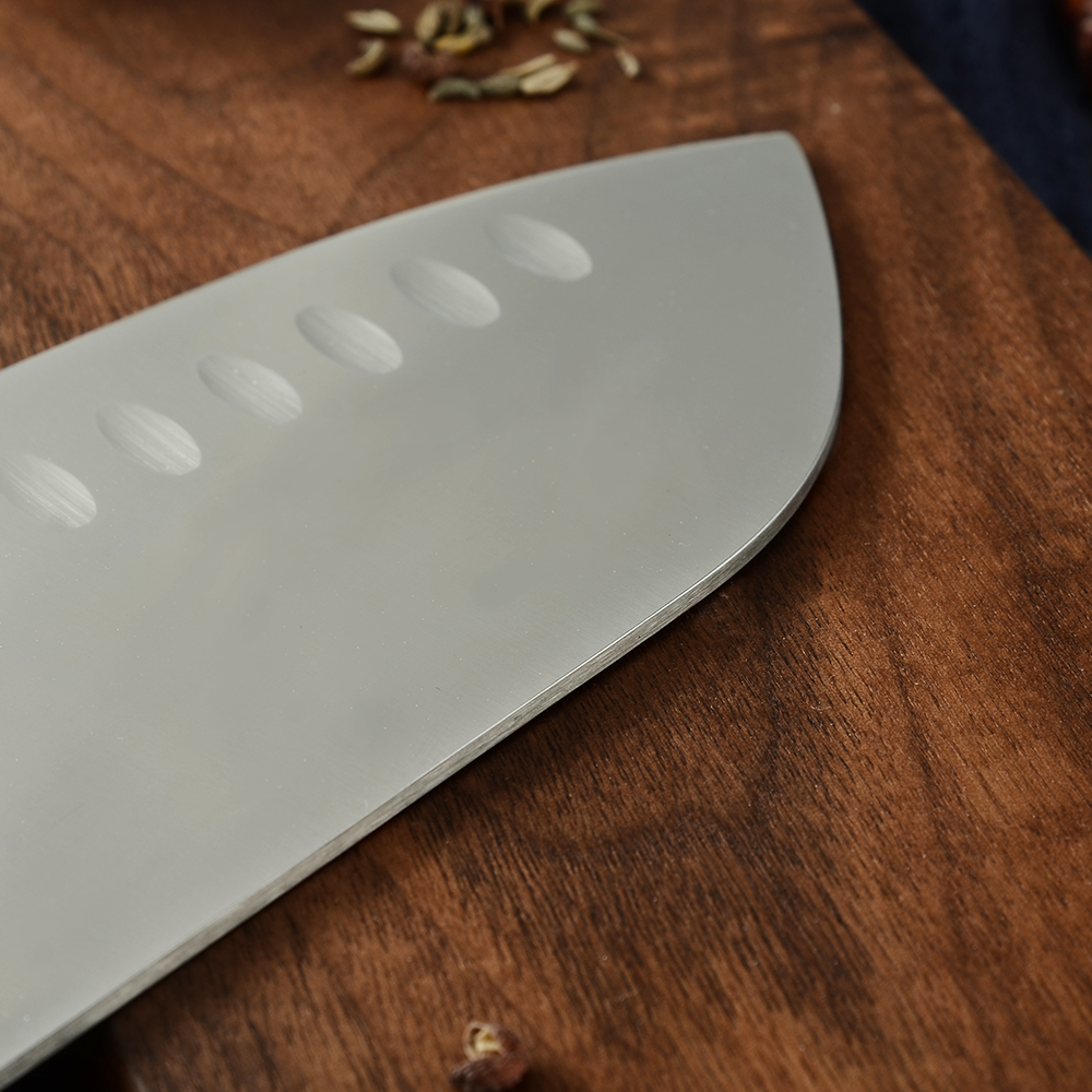 Non-stick Cleaver High Grade Chopping Knife Kitchen 5Cr15 High Hardness Color Wood Handle Razor Sharp Blade Santoku Chef Knives