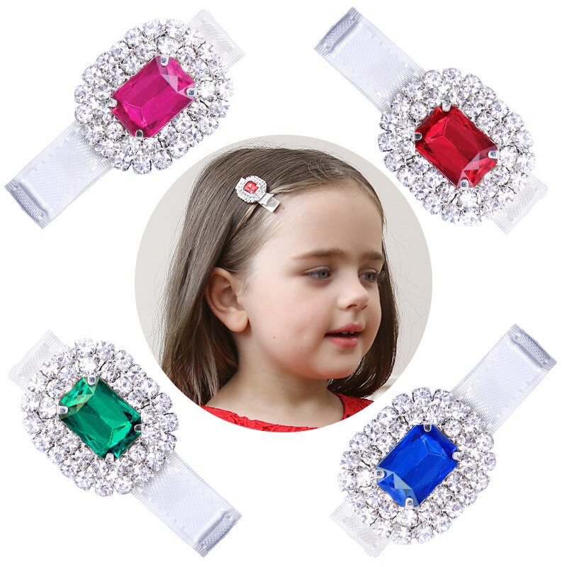 1 pezzi Lytwtw&#39;s Baby Girl accessorio per capelli Clip per neonato copricapo principessa regalo carino Lovely Children strass Crystal Hairpin