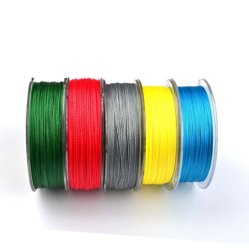100M Fishing PE Line Red/Green/Grey/Yellow/Blue braided fishing line available 8LB-100LB PE Line Fishing Tools