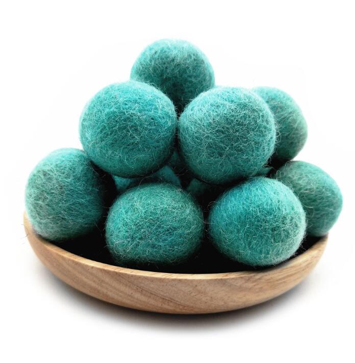 10pcs/lot 3cm 100% Wool Felt Balls Colorful Diy Pom Poms Craft Material Balls Of Wool Christmas Room Decro Decoration for home: mint green