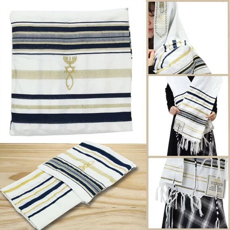 Messiansk tallit bönesjal för kvinnor och män tallit bönesjal talitnia