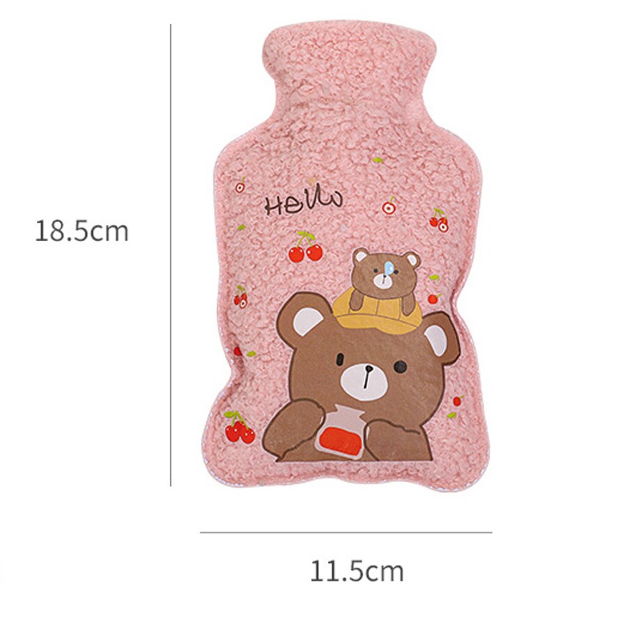 Cartoon plush bear water injection warm water bag portable compress warm hand treasure water bagA808: style 7