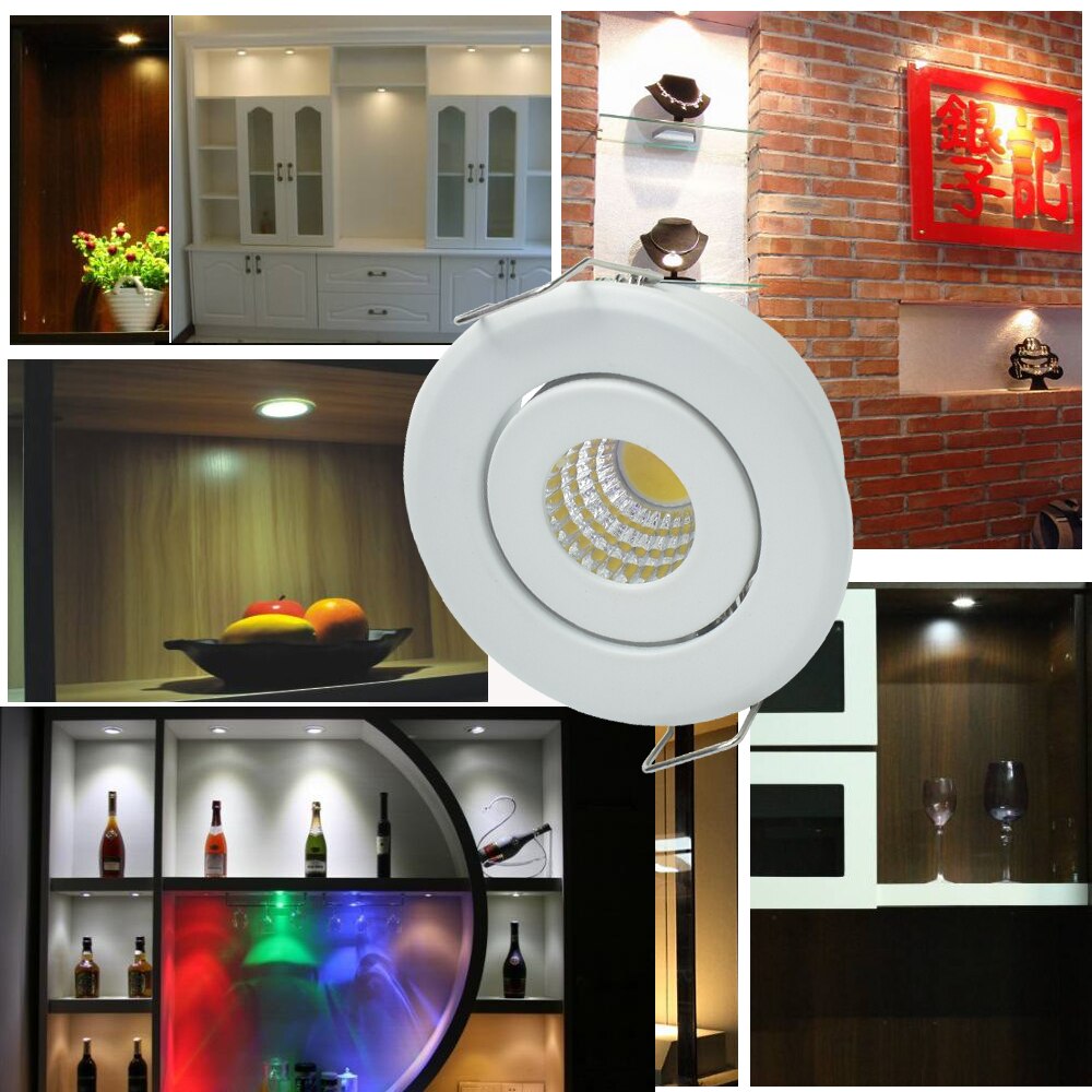 1W 3W Projector Kleine Spotlight led Spot Down lights Lamp met Voeding 110/220v Showcase jewery Kast Verlichting