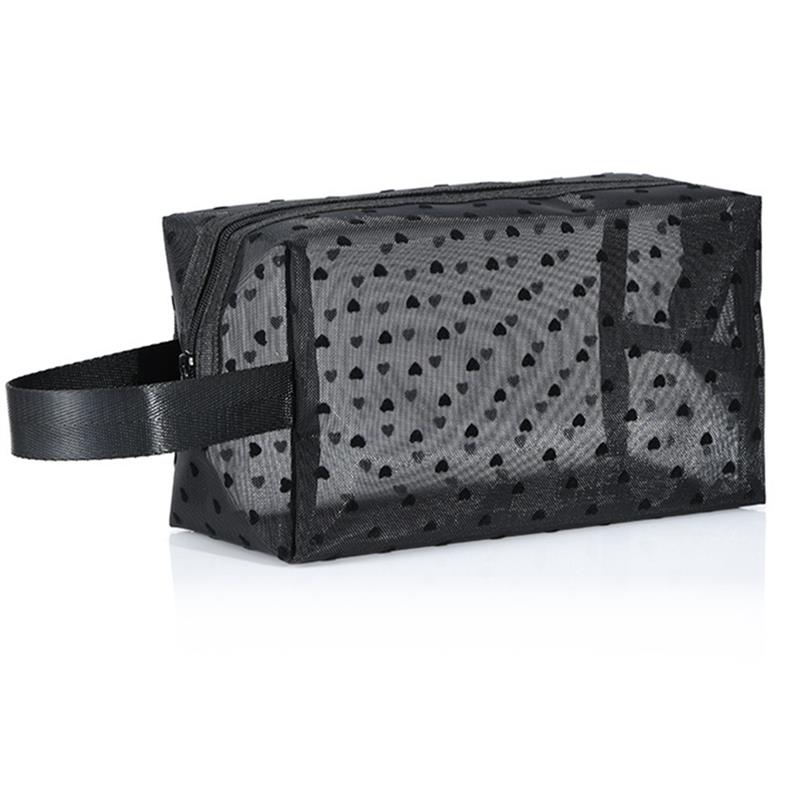 Coofit-Bolsa de maquillaje de malla transparente, organizador de cosméticos de gran capacidad, para exteriores, 1 unidad: 18