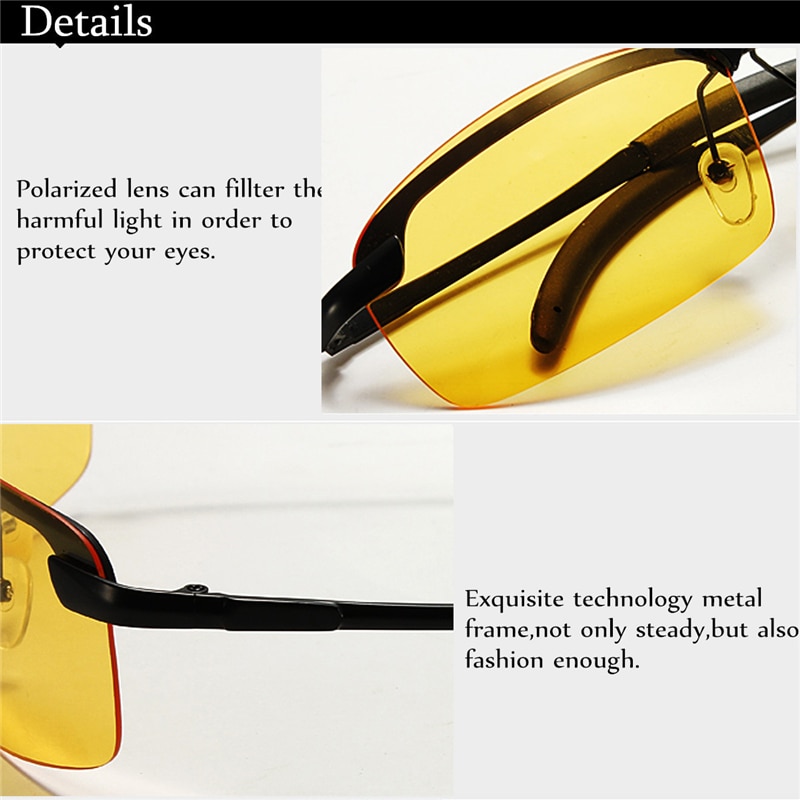 Lesov-gafas polarizadas TAC para hombre, lentes nocturnas antideslumbrantes para conducir, gafas de día y noche, gafas UV para ciclismo