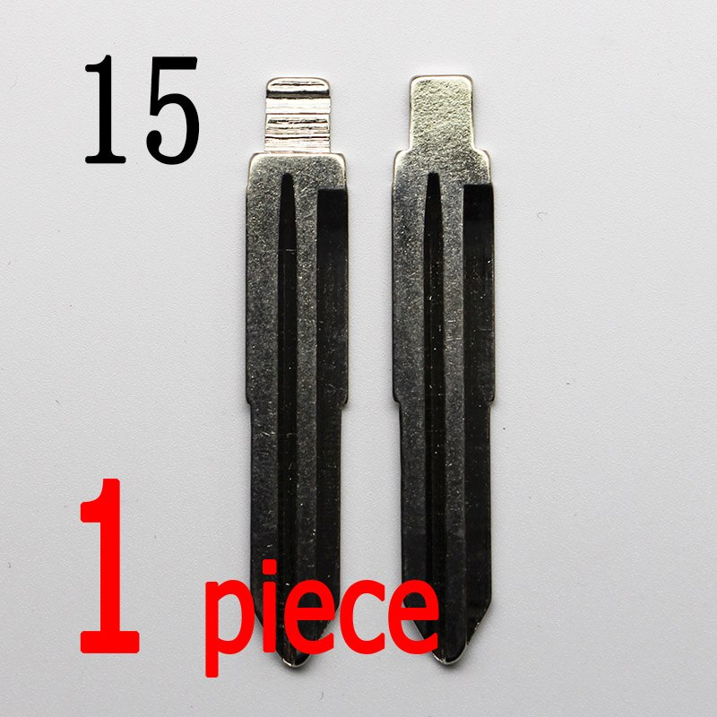 #15 Key For 2 in 1 LiShi For Hyundai Kia Teeth Blank Chevrolet Spark Buick Scale Shearing Remote Car Flip LeftKey Blade NO.15: 15Bx1