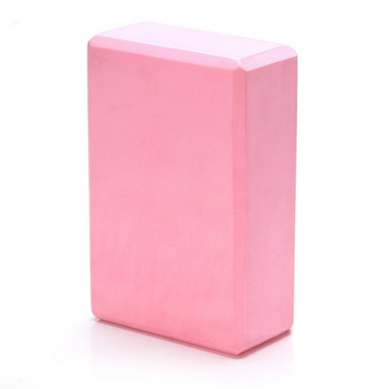 EVA yoga block unit Exercise Fitness Sport Yoga Block Foam Brick Stretching Workout Stretching Aid Body Shaping Health Training: Pink