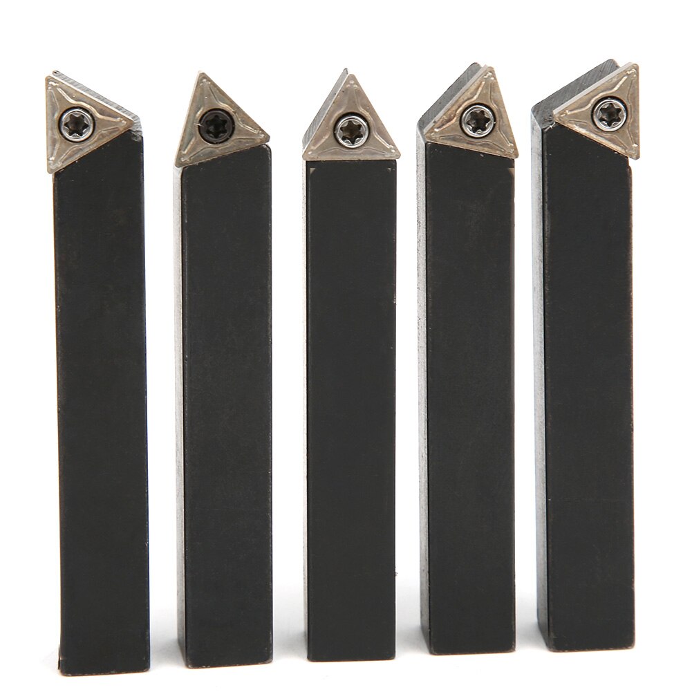Wood Lathe 5Pcs 3/8in Indexable Turning Tool Set Cemented Carbide Machining Lathes Cutting Facing Tools lathe