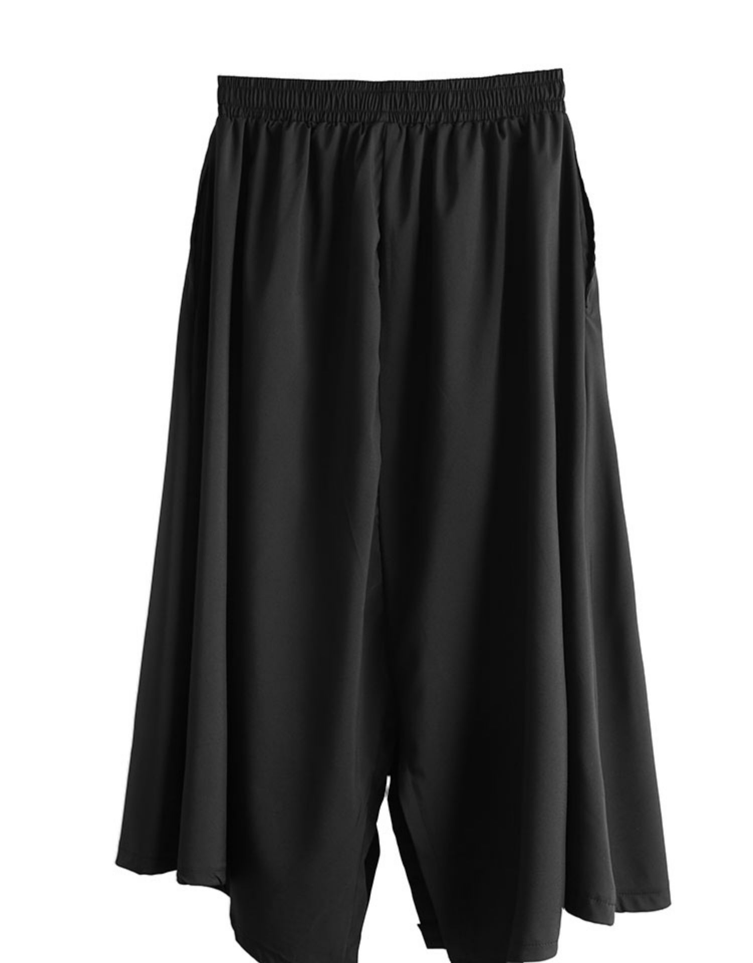 Japanse Zwarte Samurai Onregelmatige Rok Broek Voor Mannen En Vrouwen